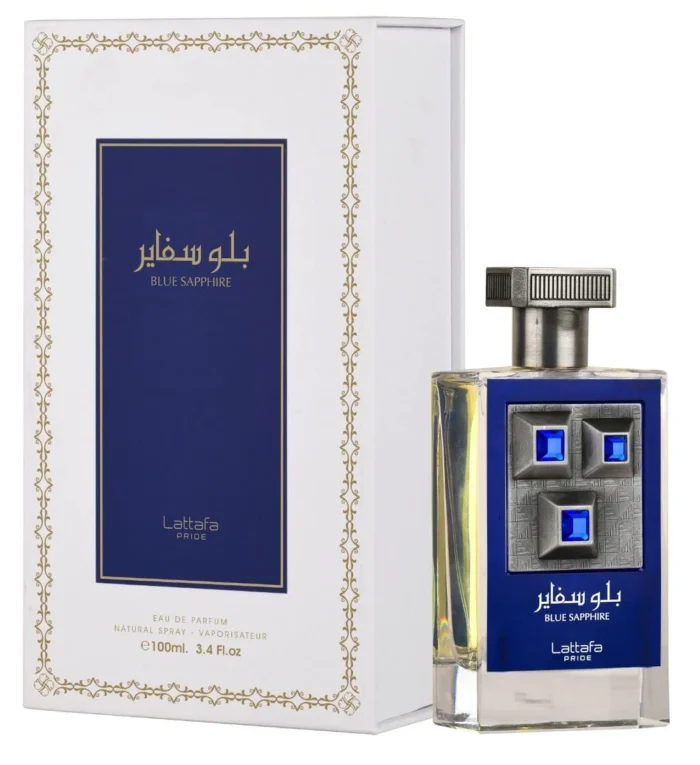 Lattafa Pride Blue Sapphire Perfume Unisex 100ml - Image 2