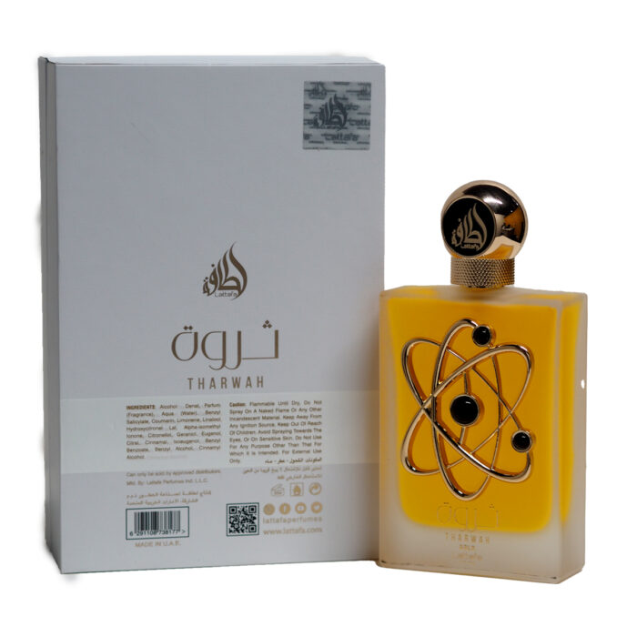 Lattafa Pride Tharwah Gold Perfume Unisex 100ml - Image 4