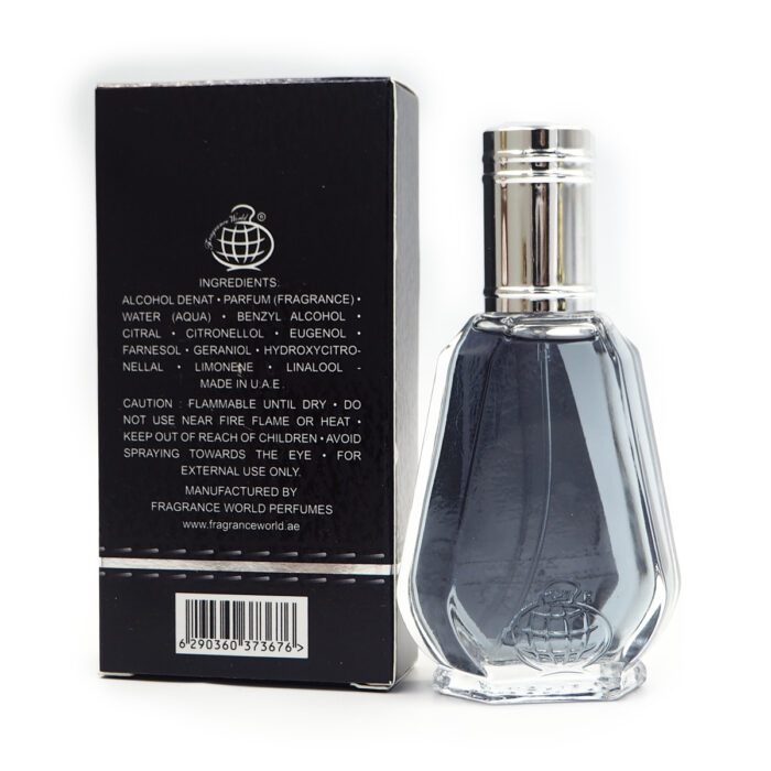 Black Leather Men 50ml Eau De Parfum for Men by Fragrance World , Minyak Wangi Arab - Image 3