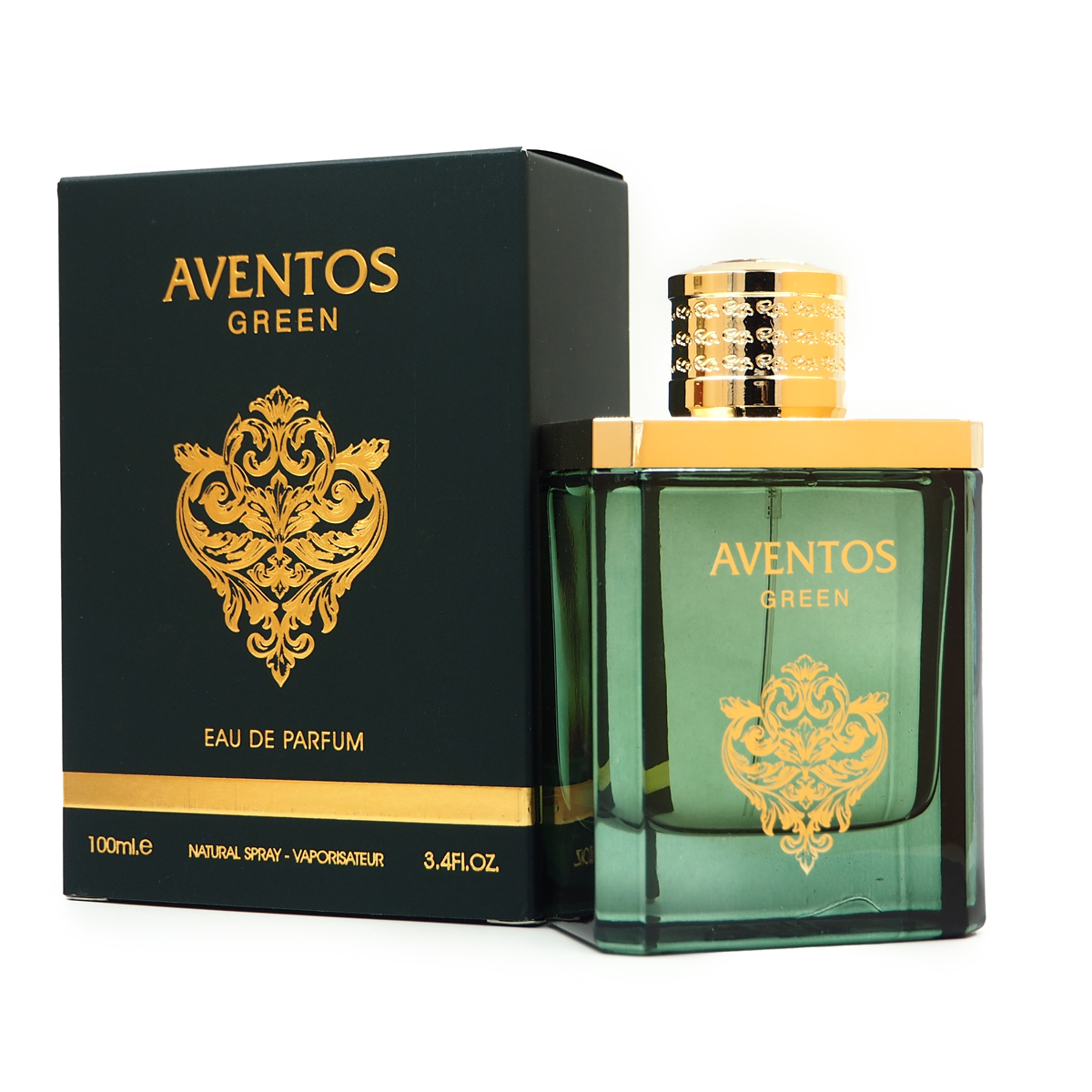 Aventos Green Eau De Parfum 100ml for Men by Fragrance World, Minyak Wangi Arab