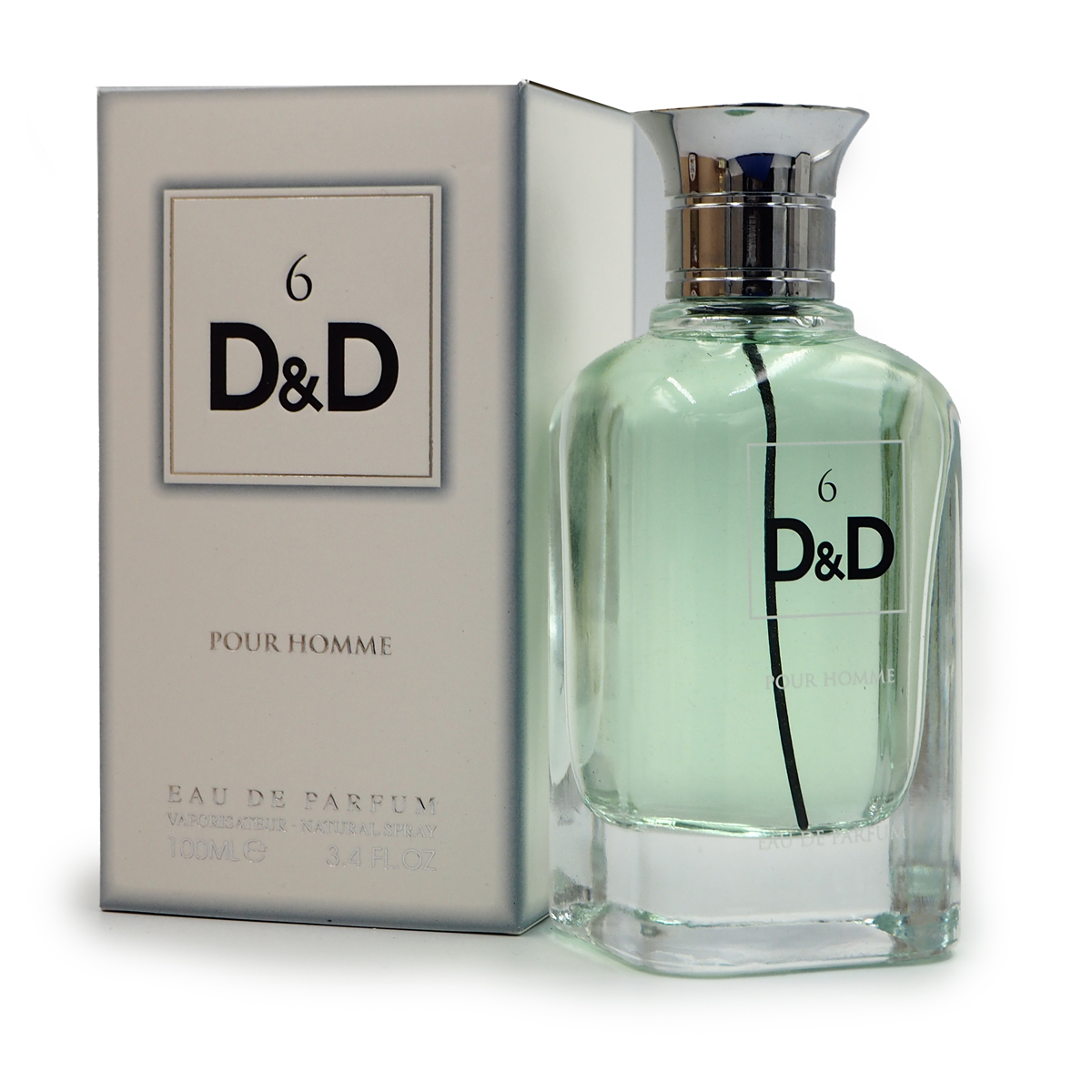 6 D&D Pour Homme 100ml Eau De Parfum for Him by Fragrance World, Minyak Wangi ARab