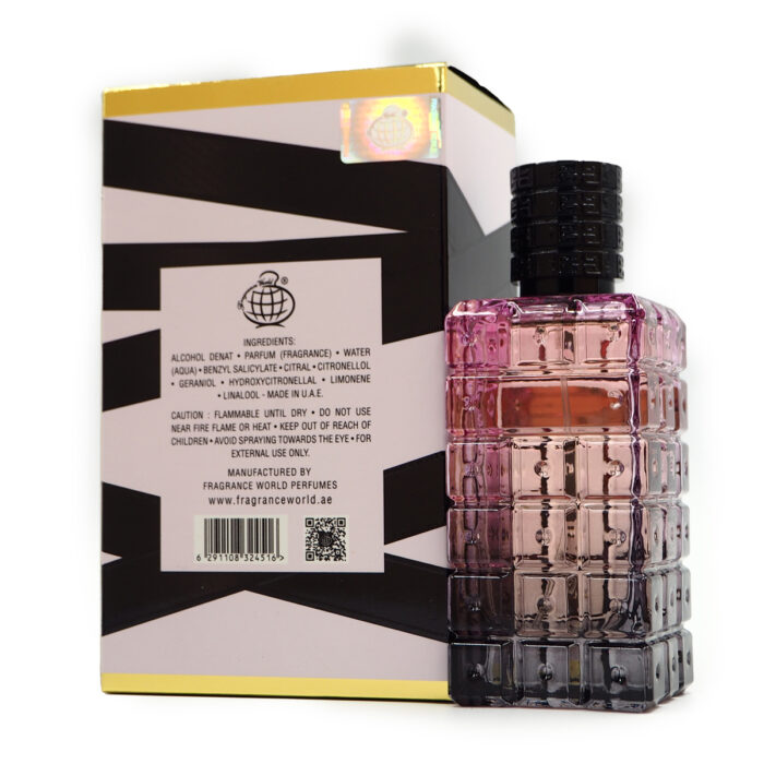 Rose Seduction Slanderous 100ml EDP Perfume for Women by Fragrance World, Minyak Wangi Arab - Image 3