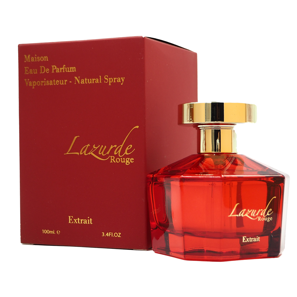 Lazurde Rouge Extrait Eau De Parfum 100ml for Women by Fa Paris, Minyak Wangi Arab