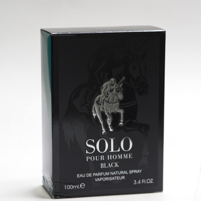 Solo Pour Homme Black Parfum 100ml for men by Fragrance World - Image 3