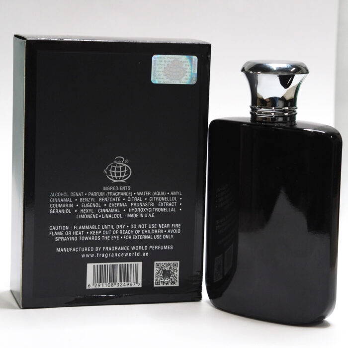 Solo Pour Homme Black Parfum 100ml for men by Fragrance World - Image 5