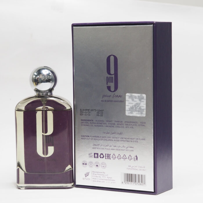 9pm Pour Femme Perfume 100ml by Afnan, Minyak wangi Arab - Image 3