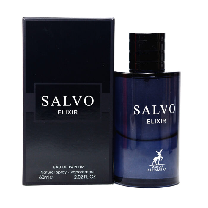 Salvo Elixir EDP Perfume by Alhambra for Unisex 60ml , Minyak Wangi Arab