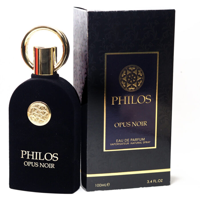 Philos Opus Noir 100ml for Unisex by Masion Alhmbra, Minyak Wangi Perempuan & Lelaki Arab