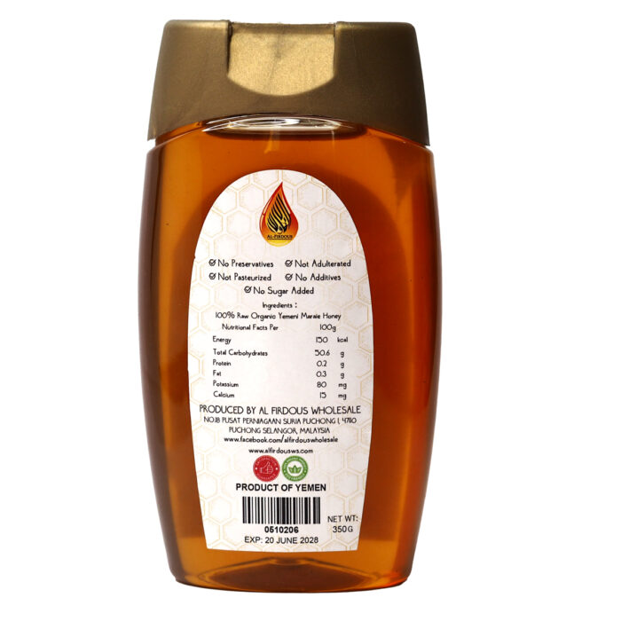 al-firdous yemeni honey maraie original pure natural organic 350g - Image 3
