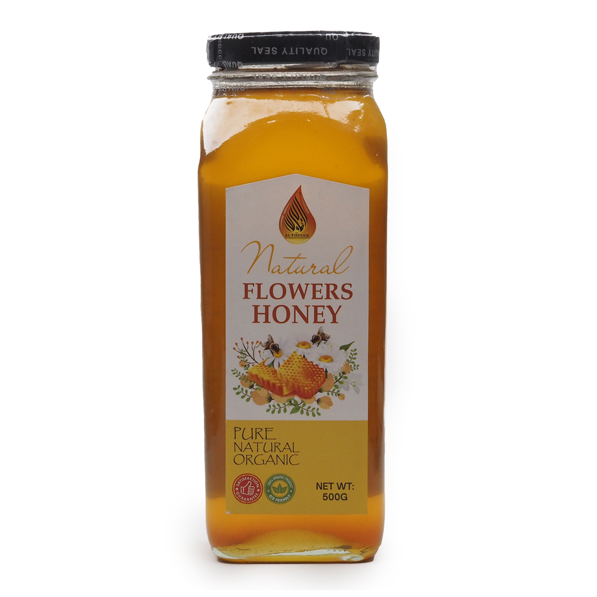 Al-Firdous Flowers Honey Pure Natural Organic 500g