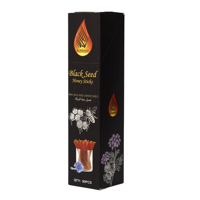 "Al-Firdous Black Seed Honey Sticks Pure Natural Organic 30pcs "