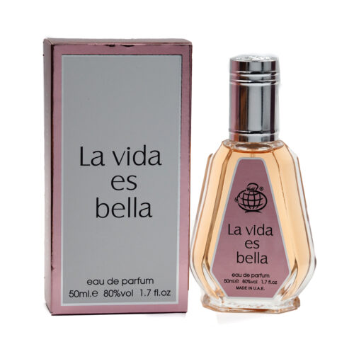 La Vida Es Bella EDP Perfume 50ml for Women (Perempuna) by Fragrance World, Minyak Wangi Arab