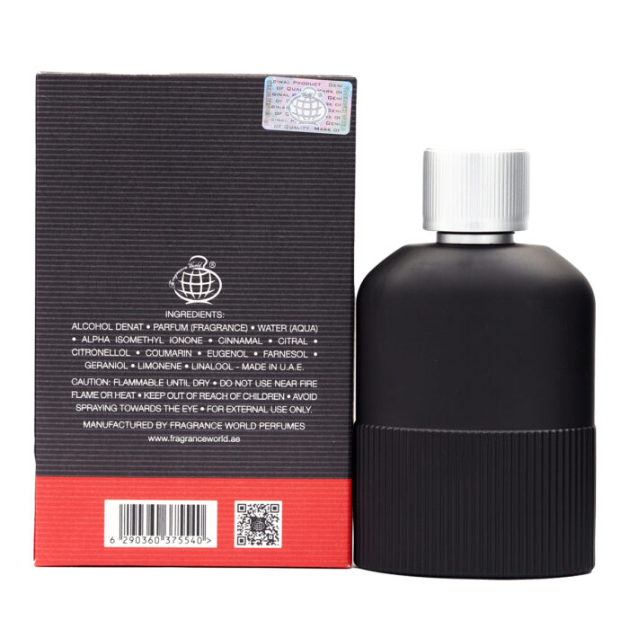 Rage Black For Man (Lelaki) Eau De Parfum 90ml by Fragrance World,  Minyak Wangi Arab - Image 3
