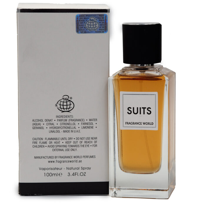 Suits EDP Perfume 100ml form Men (Lelaki) by Fragrance World, Minyak Wangi Arab - Image 4