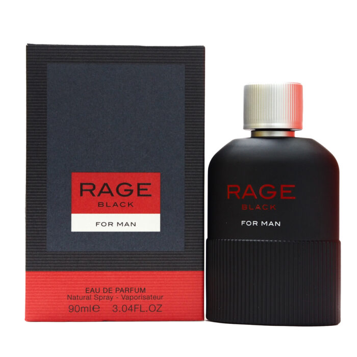 Rage Black For Man (Lelaki) Eau De Parfum 90ml by Fragrance World,  Minyak Wangi Arab - Image 4