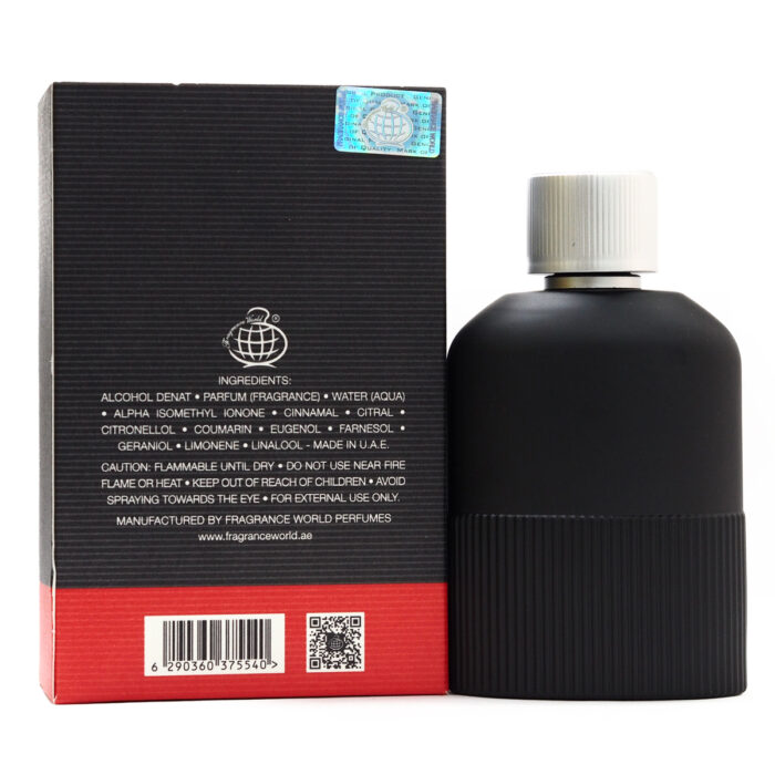 Rage Black For Man (Lelaki) Eau De Parfum 90ml by Fragrance World,  Minyak Wangi Arab - Image 5