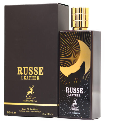 Russe Leather 80ML EDP Perfume for Unisex by Maison Alhambra , Minyak Wangi Perempuan & Lelaki