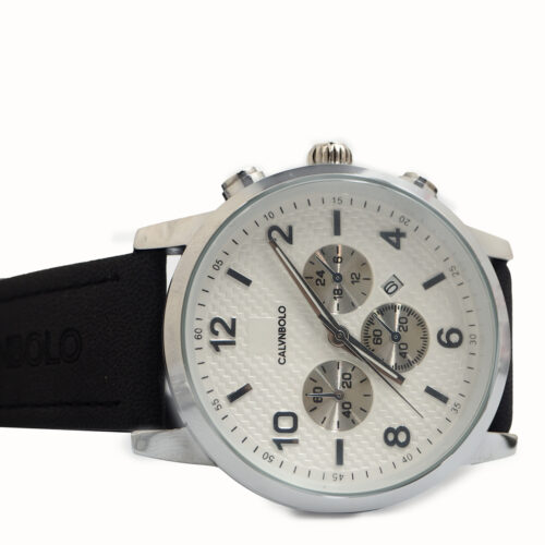 CALVNBOLO Watch Set For Men Analog PU Leather Strap CALVNBOLO 012