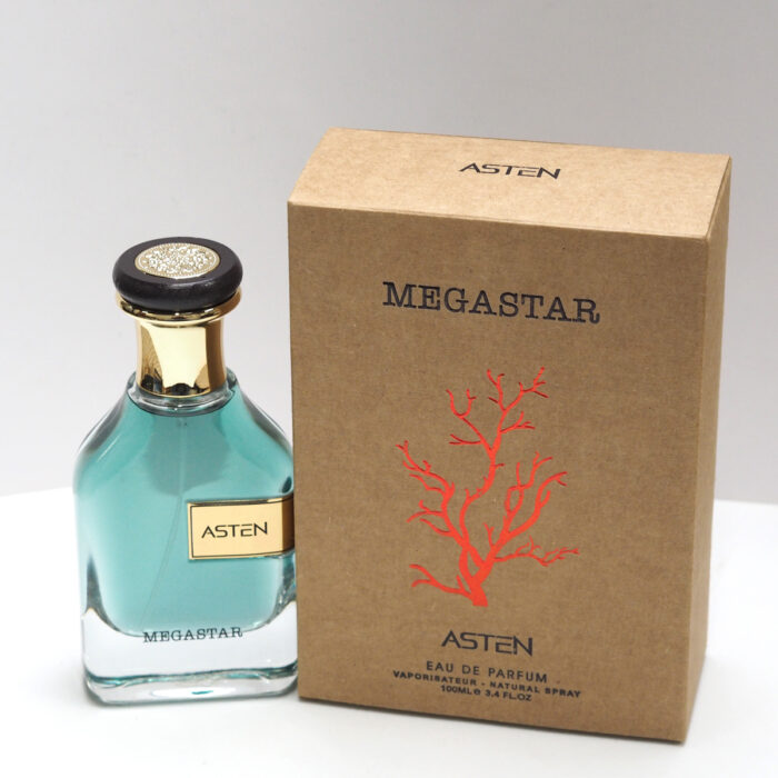 Megastar Perfume by Asten for Unisex 100ml - Minyak Wangi Arab , [Fresh, Citrus, Rich Fragrance]
