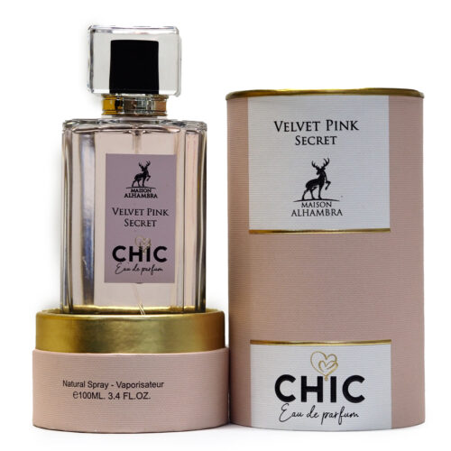 Velvet Pink Secret CHIC EDP Perfume 100ml for Women by Maison Alhambra, Minyak Wangi Perempuan Arab