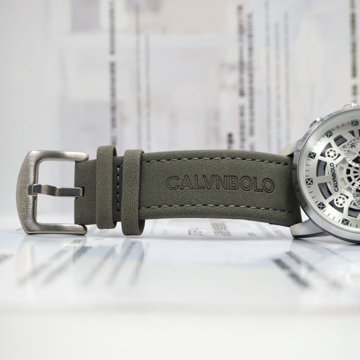 CALVNBOLO Watch Set For Men Analog PU Leather Strap CALVNBOLO 001 - Image 4