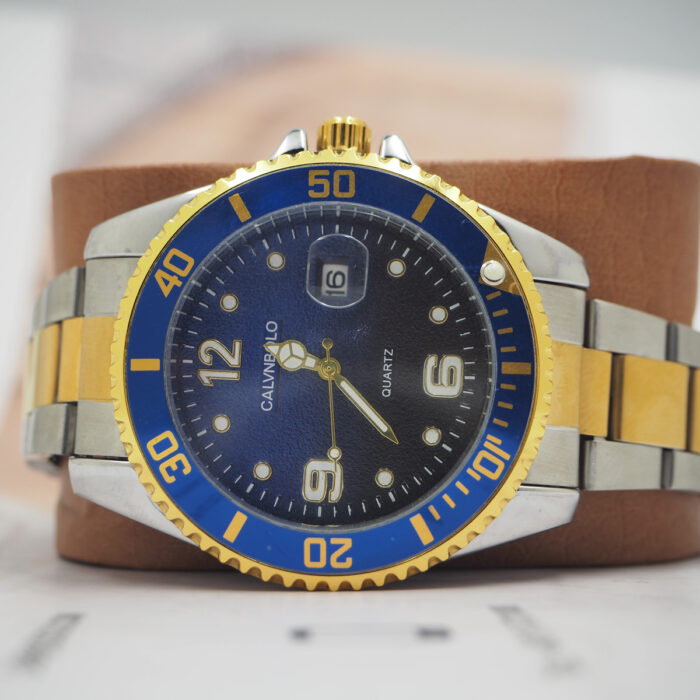 CALVNBOLO Watch Set For Men Analog Steel Strap CALVNBOLO 011