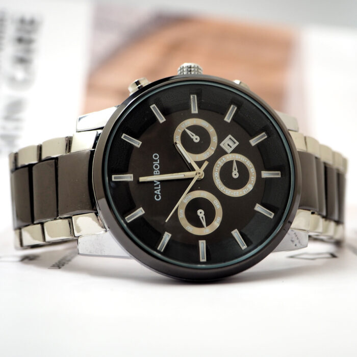 CALVNBOLO Watch Set For Men Analog Steel Strap CALVNBOLO 009 - Image 3