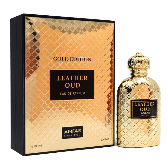 Leather Oud Gold Edition EDP Perfume 100ml for Women & Man by Anfar , Arabian Parfume - Image 4
