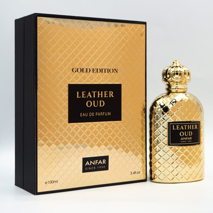 Leather Oud Gold Edition EDP Perfume 100ml for Women & Man by Anfar , Arabian Parfume - Image 5