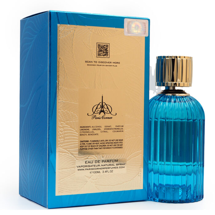 Paris Corner Qissa Blue EDP 3.4 Fl Oz Unisex Long Lasting Scent Fragrance Perfumes - Image 3