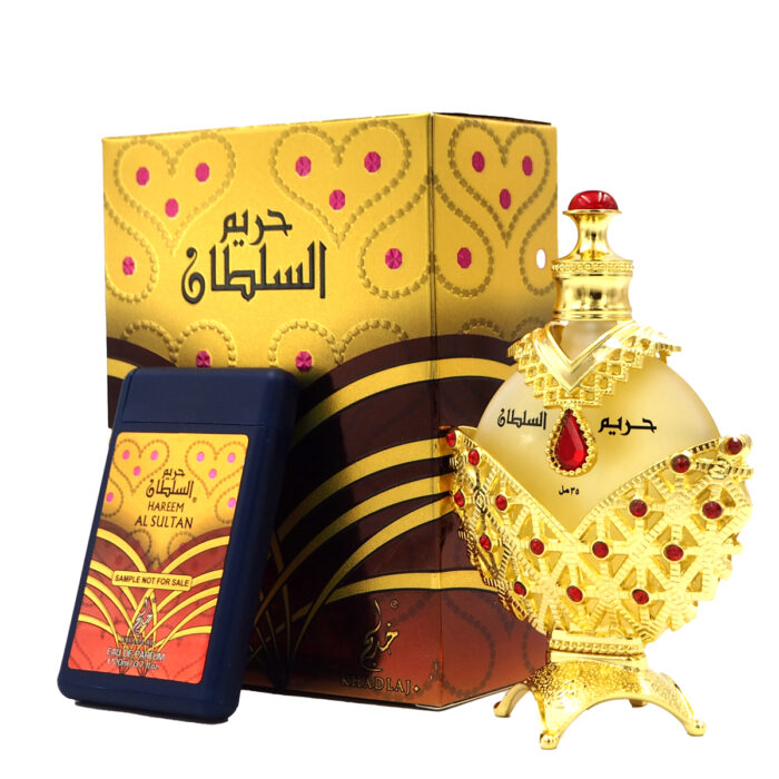 Hareem Al Sultan Gold Perfume 35ml for Women by Khadlaj, Arabian Parfum - Image 2