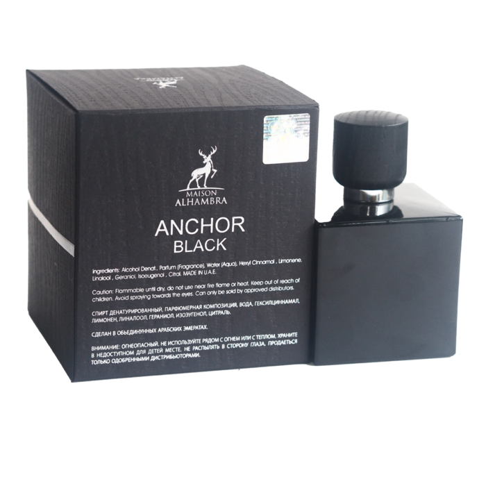 Alhambra Anchor Black EDP By Maison Alhambra Fragrance For Men 100ML - Image 3