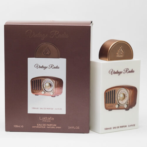 Vintage Radio Edp Perfume for Unisex 100ML by Lattafa Pride, Monyak Wangi Perempuan , Lelaki