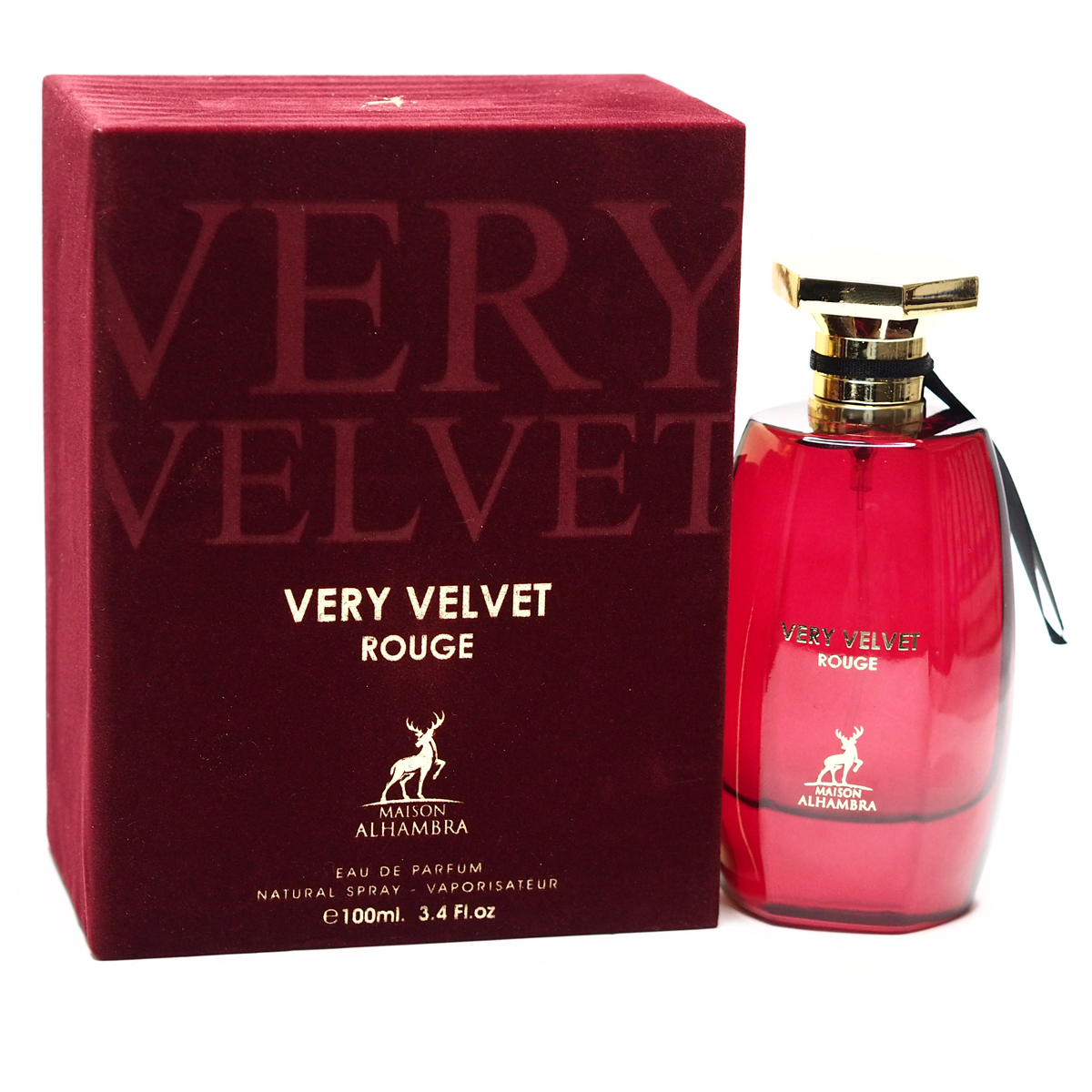 Very Velvet Rouge EDP Perfume 100ml by Masion Alhambra, Minyak Wangi Arab