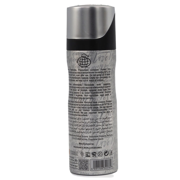Fragrace world Memorise Pour Homme 200ML Deodorant Spray - Image 4