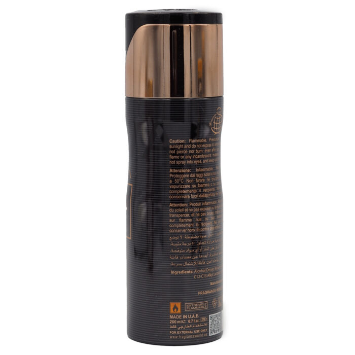Bavaria Man Intense 200ml Body Deodorant Spray for Man by Fragrace World - Image 3