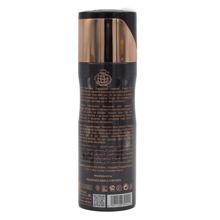 Bavaria Man Intense 200ml Body Deodorant Spray for Man by Fragrace World - Image 4