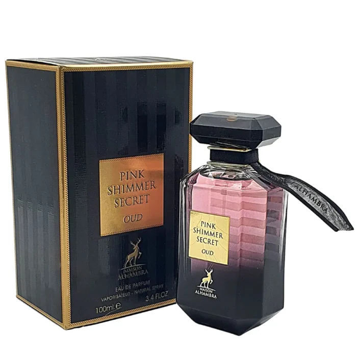 Alhambra Pink Shimmer Secret Oud EDP By Maison Alhambra Fragrance For Men And Women 100ML - Image 4