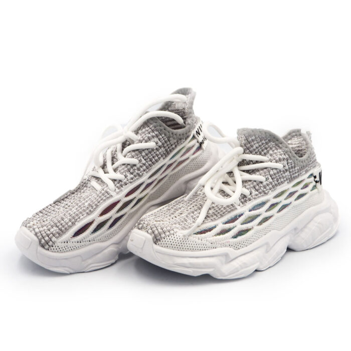 Boys & Girls Shoes for Sport, Casual Sneakers non-Slip Light Weight Breathable and Soft  (White 2021) - Image 5