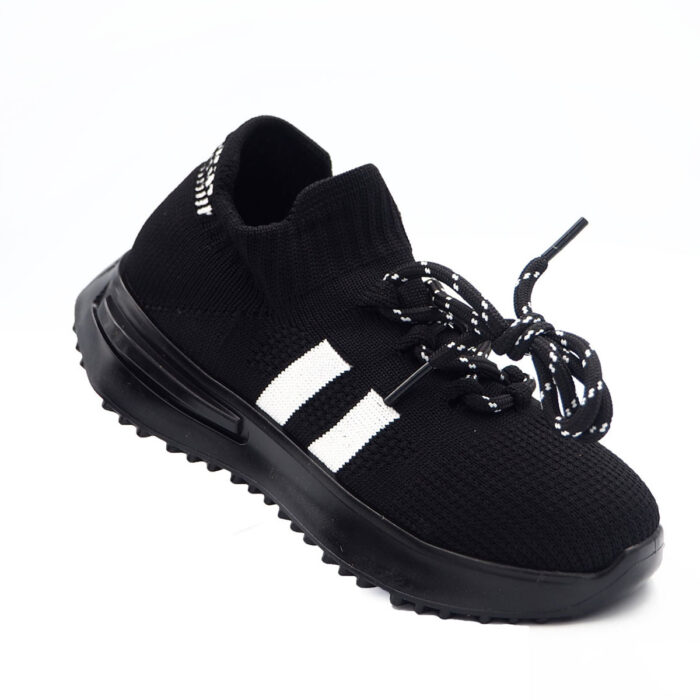 Fashionable Breathable Mesh Soft Sole Sports Shoes for Boys and Girls,( Black Color fl2022-702) - Image 3