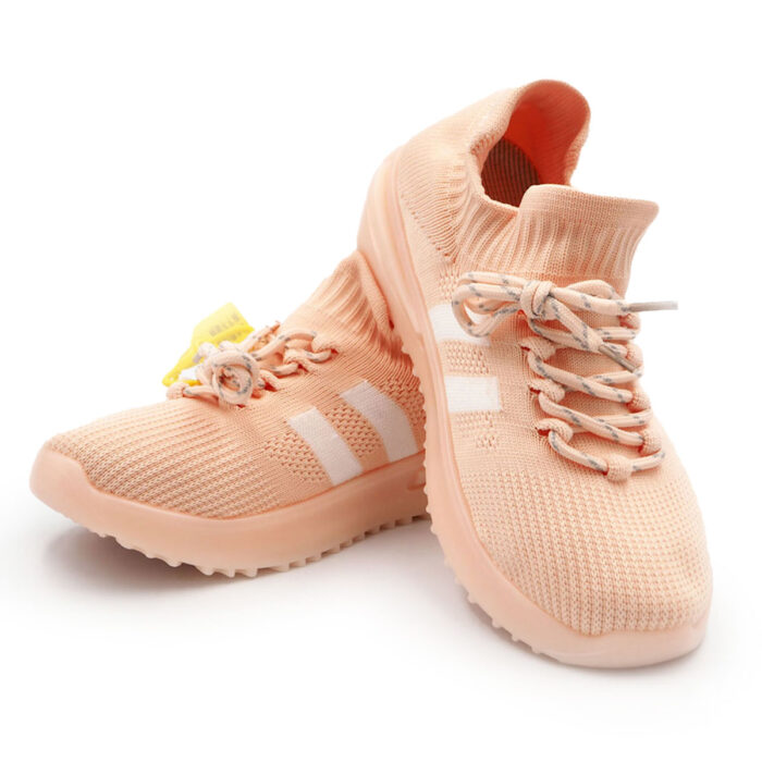 Fashionable Breathable Mesh Soft Sole Sports Shoes for Boys and Girls, (Pink Color fl2022-702) - Image 4