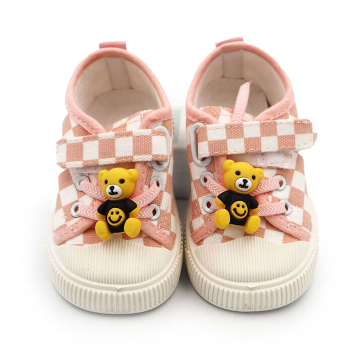 Babies, Toddlers Casual Sneakers , Lightweigh shoes for Indoor & Out door, Cute Easy to Wear (Pink - white 8823)