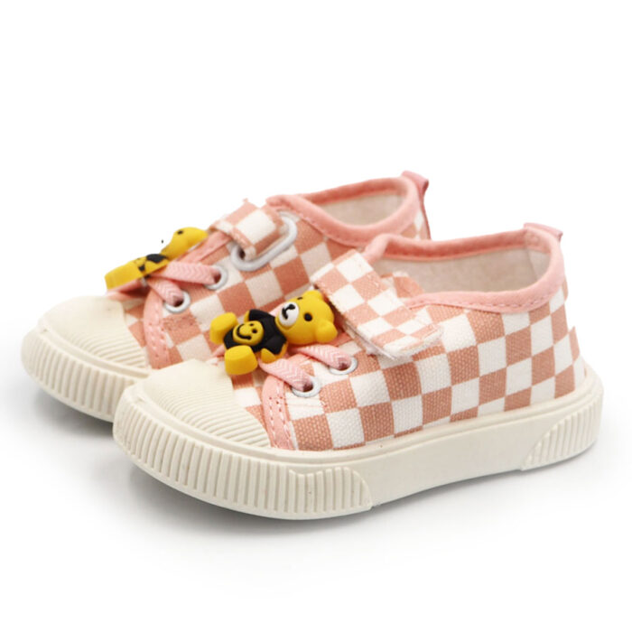 Babies, Toddlers Casual Sneakers , Lightweigh shoes for Indoor & Out door, Cute Easy to Wear (Pink - white 8823) - Image 3