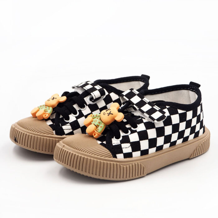"Casual Comfortable Sneakers For Boys and Girls(Black 9938), Lightweight Breathable Non Slip Shoes For Indoor Outdoor Walking, Spring And Autumn " - Image 3