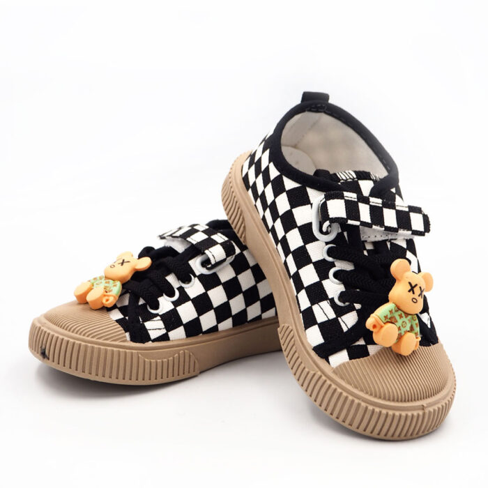 "Casual Comfortable Sneakers For Boys and Girls(Black 9938), Lightweight Breathable Non Slip Shoes For Indoor Outdoor Walking, Spring And Autumn " - Image 4