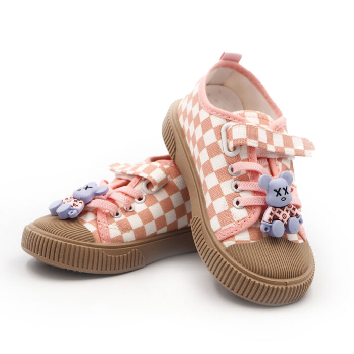 "Casual Comfortable Sneakers For Boys & Girls (Pink 9938), Lightweight Breathable Non Slip Shoes For Indoor Outdoor Walking, Spring And Autumn " - Image 4