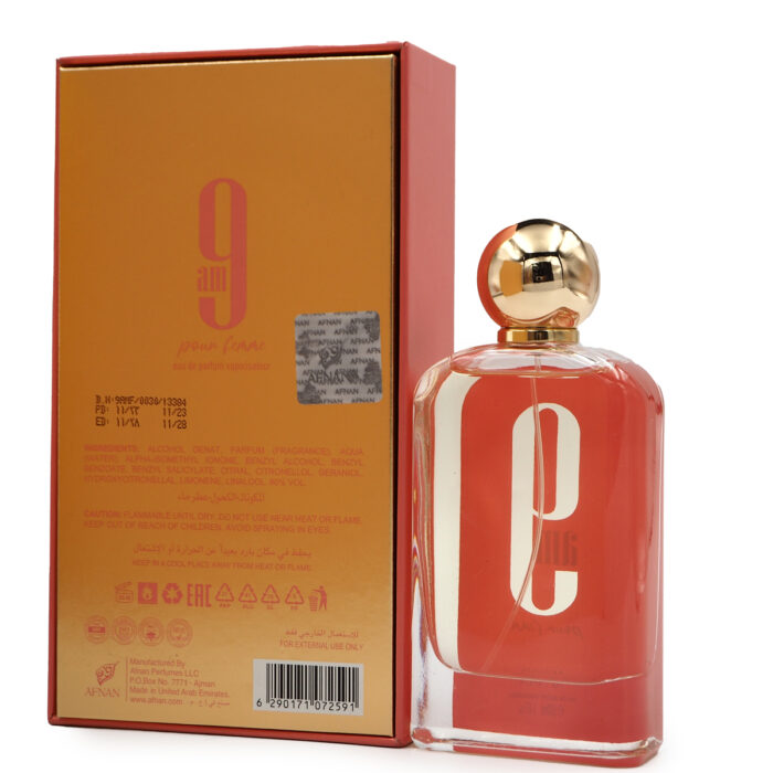 Afnan 9am Pour Femme EDP Perfume 100ML for Women - Perempuan, Minyak Wangi Arab - Image 3