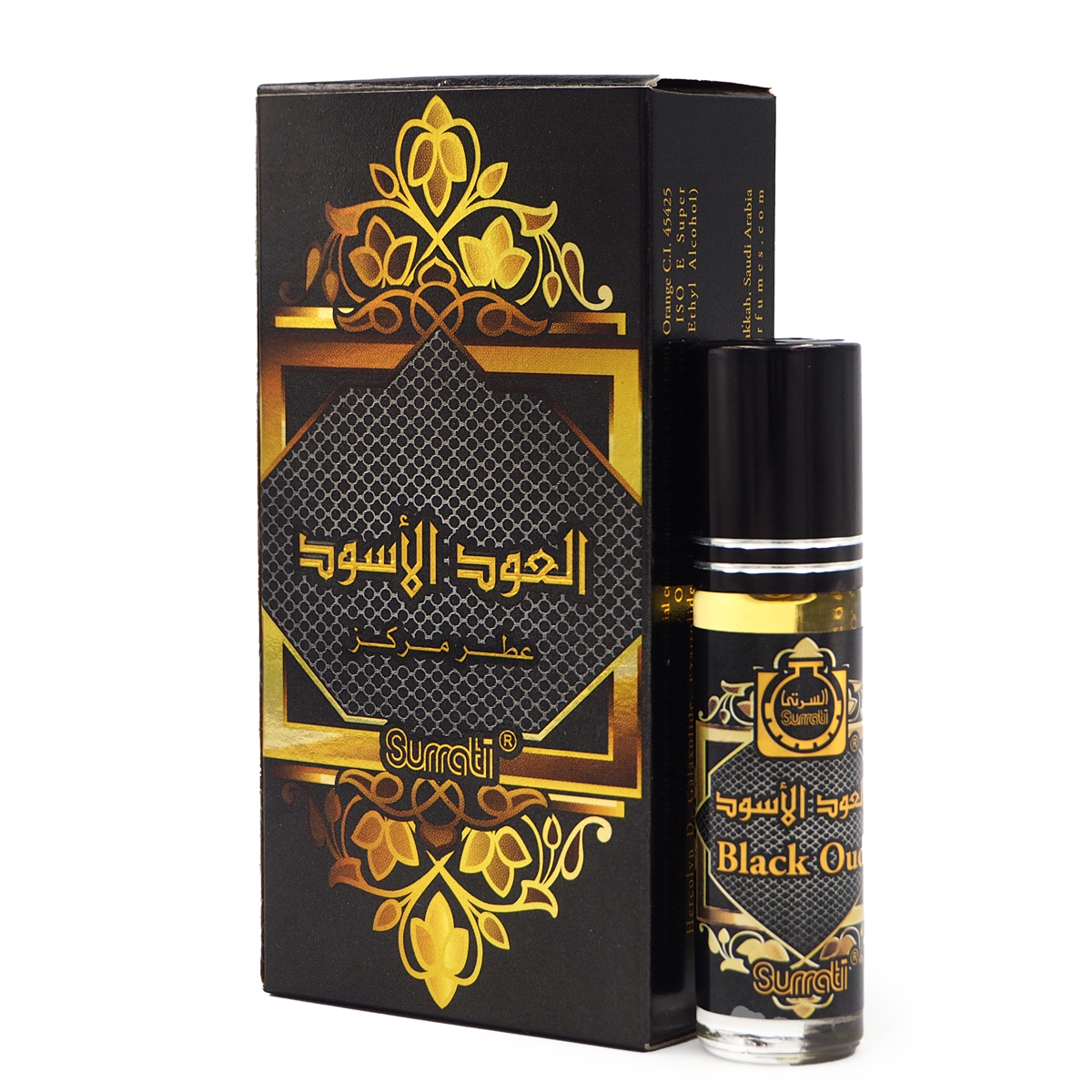 Surrati Black Oud 6ml non Al Cohol Roll on Attar Parfume