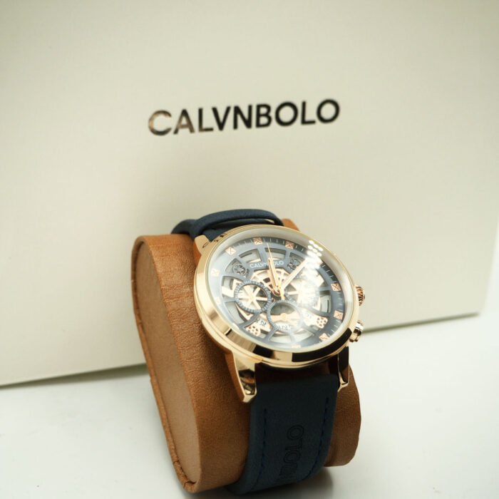 CALVNBOLO Watch Set For Men Analog Modern Design Pu Leather Strap CALVNBOLO 29 - Image 4
