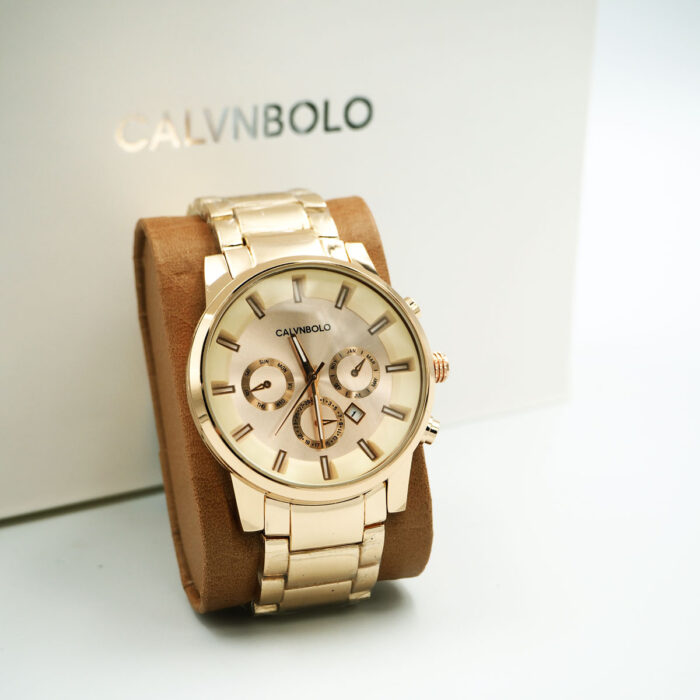 CALVNBOLO Watch Set For Men Analog Steel Strap Modern Design, Watch , Pen and cufflins CALVNBOLO 27 - Image 5